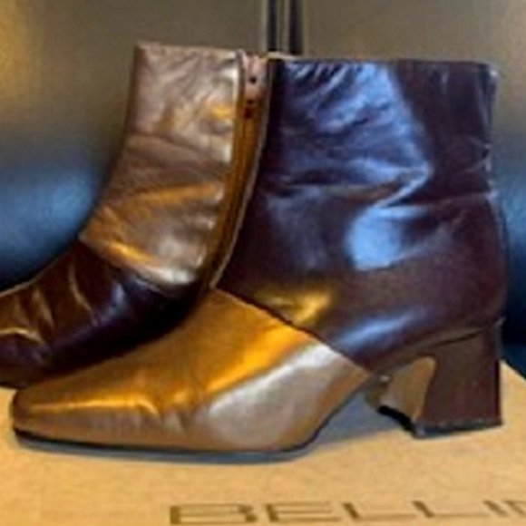 Women Bellini Virginia Genuine Leather Boots Dress Booties 7W - Picture 5 of 5
